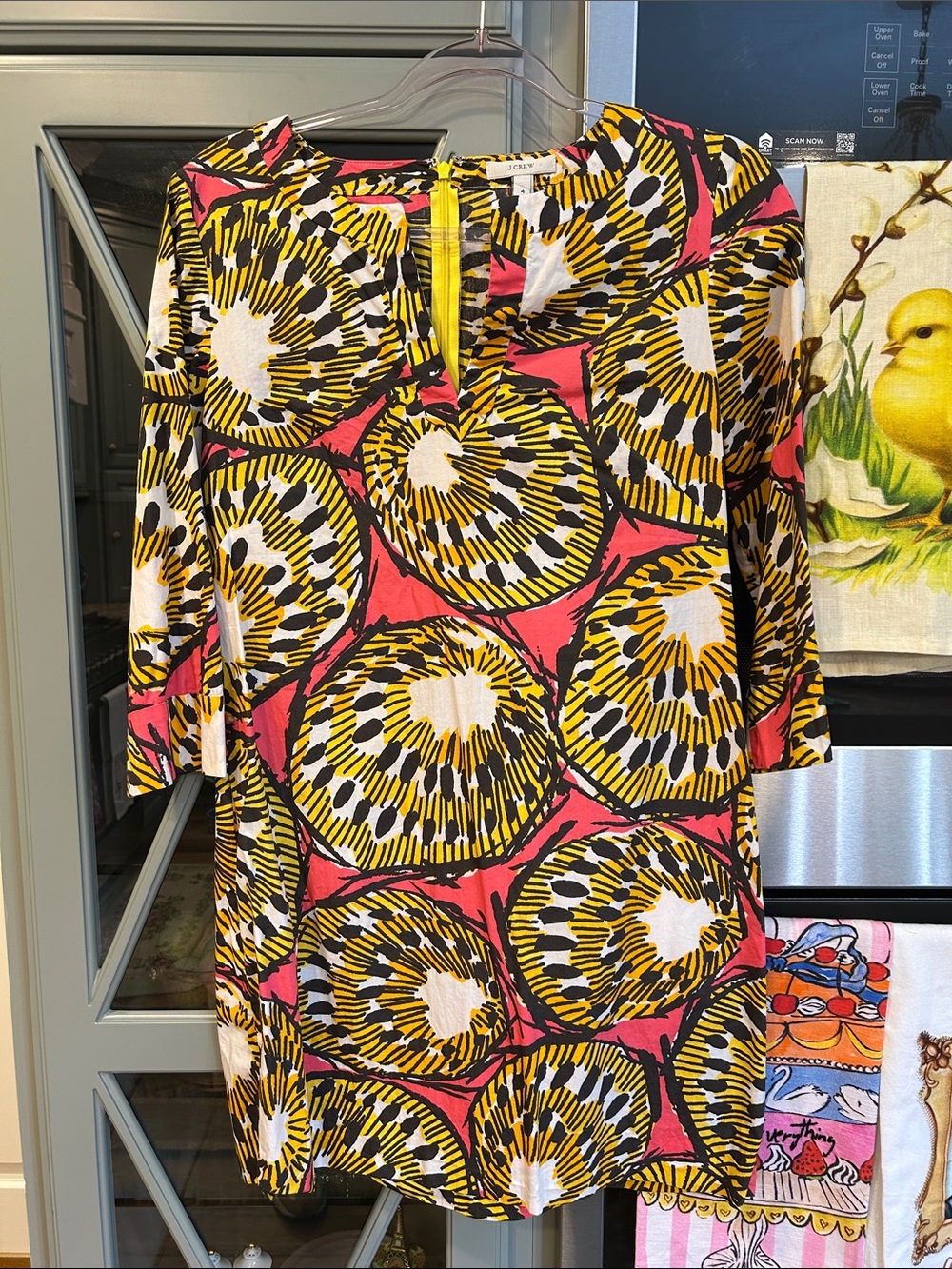 Vintage J. Crew Abstract Print Cotton Dress 4